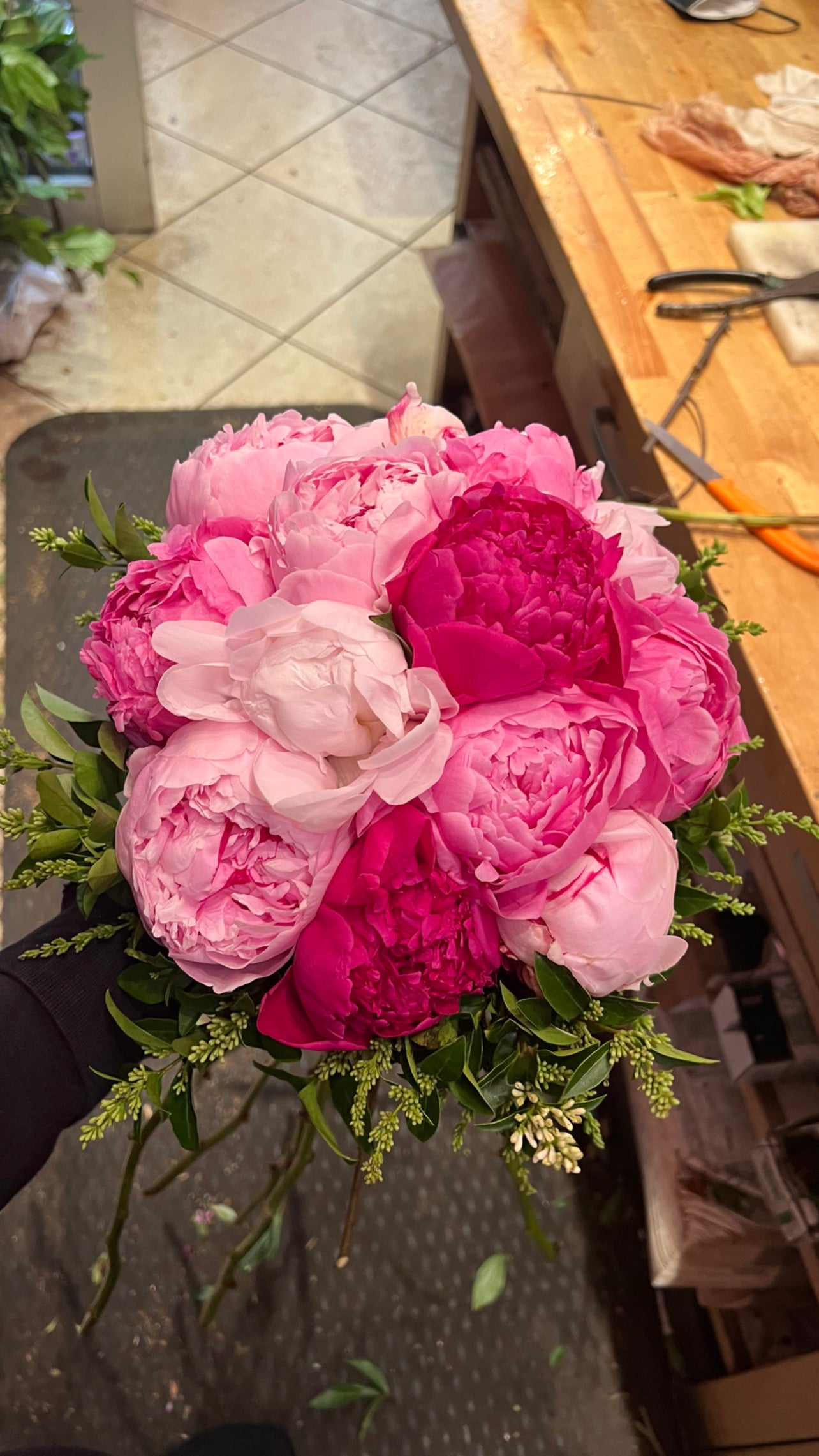 Peony bouquet