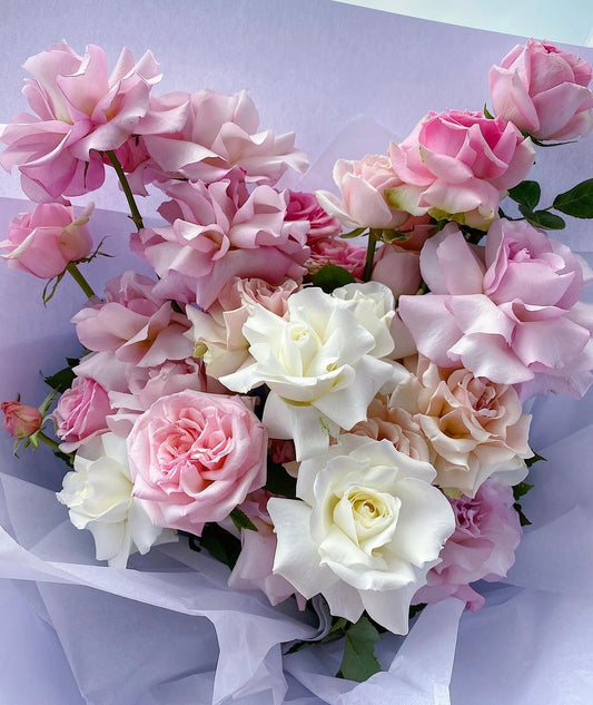 Pink Garden Rose Bouquet